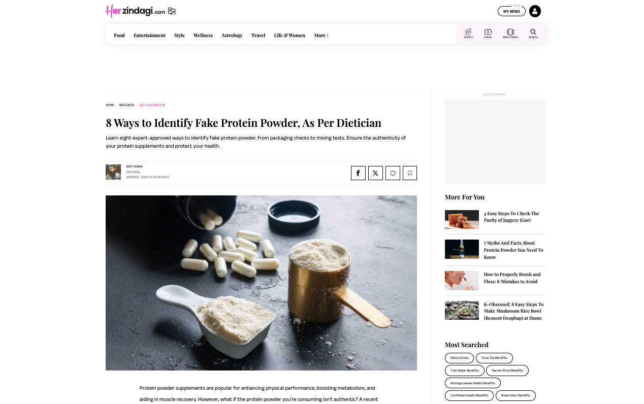 8 Ways to Identify Fake Protein Powder, As Per Dietician
