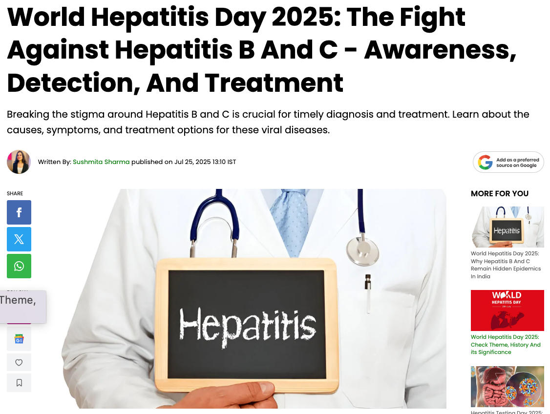 World Hepatitis Day 2025