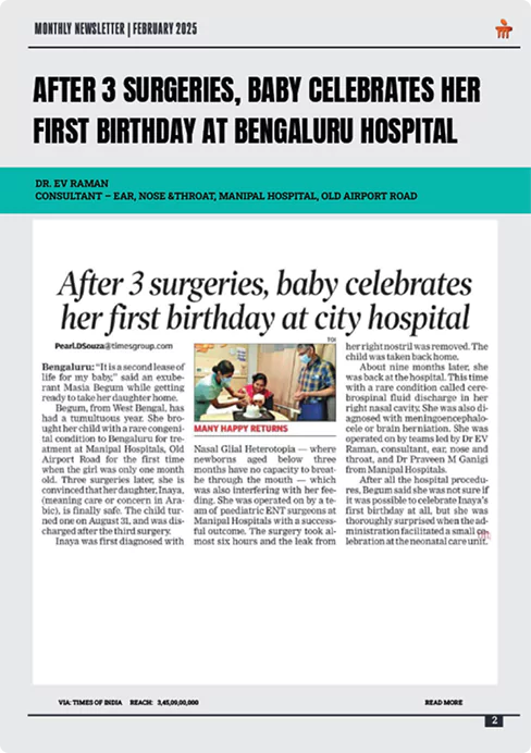 Celebrate Birthday at Manipal Hospitals