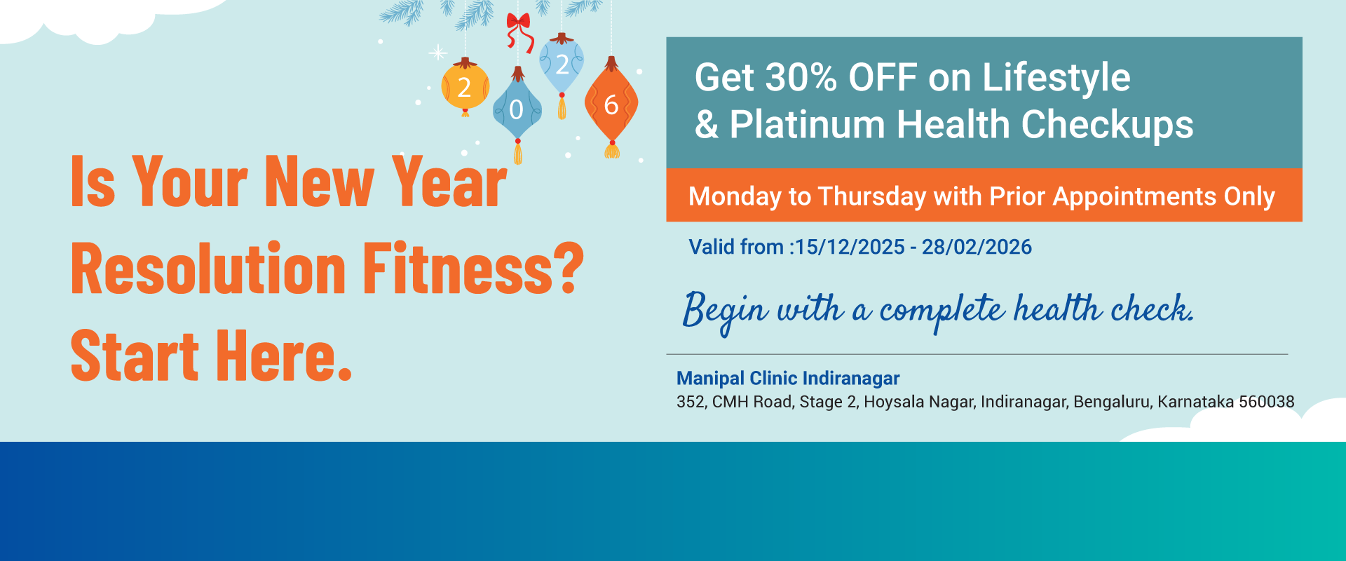 New Year Resolution | Manipal Clinic Indiranagar
