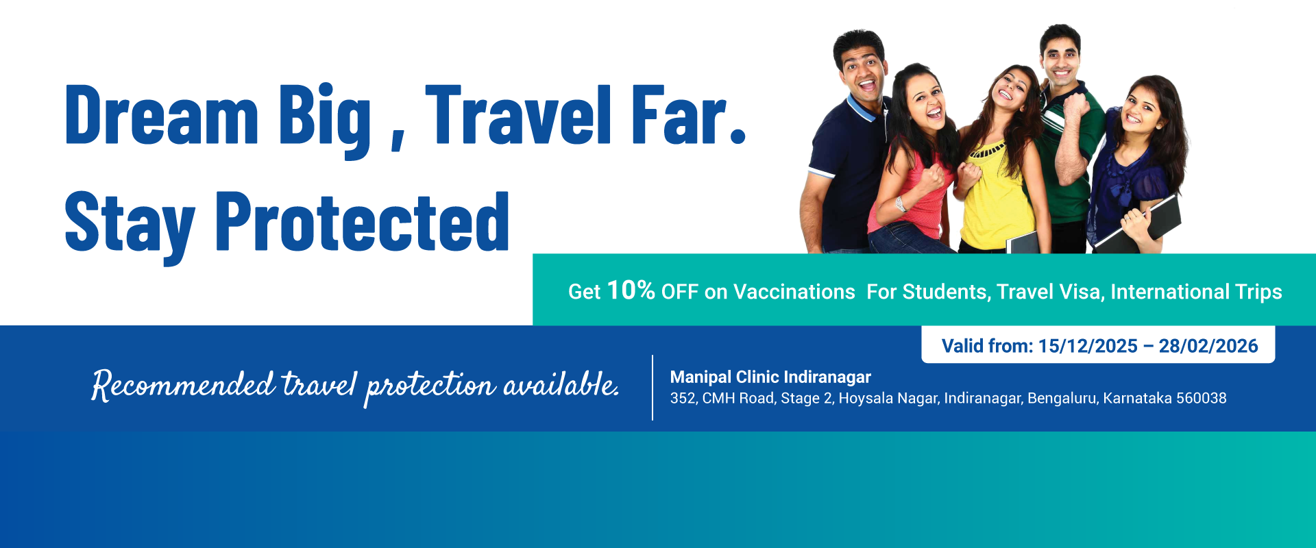 Travel Protection at Manipal Clinics Indiranagar