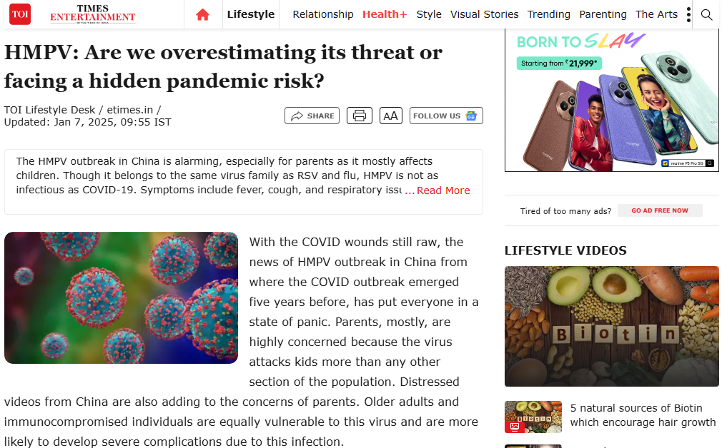 HMPV: Are we overestimating its threat or facing a hidden pandemic risk?