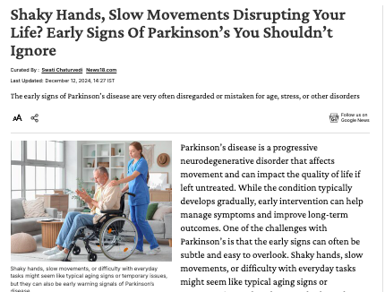 Shaky Hands, Slow Movements Disrupting Your Life? Early Signs Of Parkinson’s You Shouldn’t Ignore