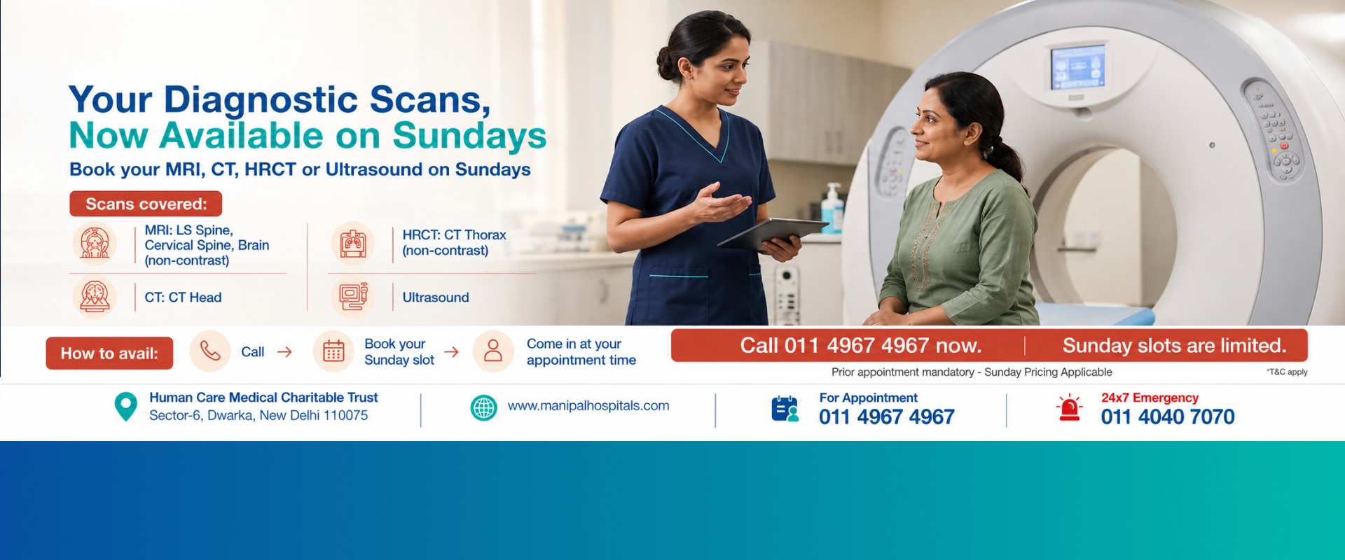 Get your diagnosis in Manipal Hospital Delhi 