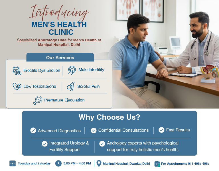 Men's Health Clinic at Manipal Hospital Delhi