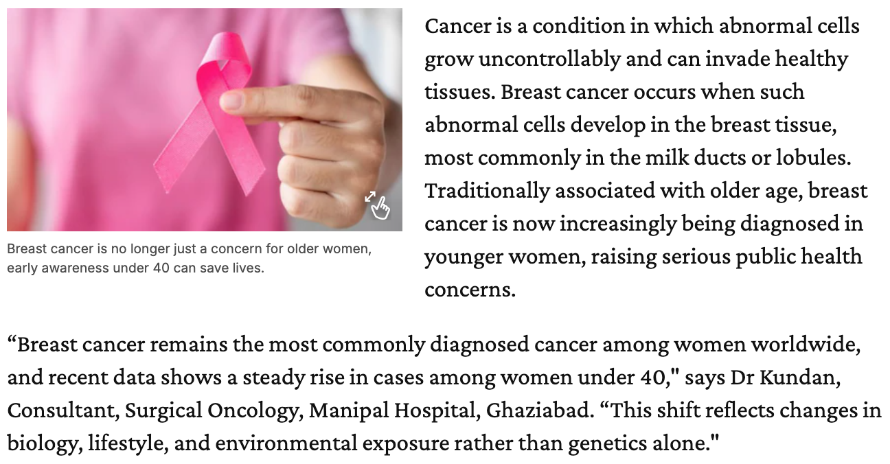 Why Breast Cancer Is Rising In Women Under 40