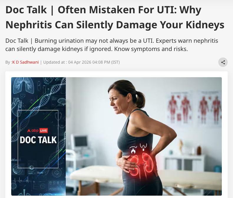 Doc Talk | Often Mistaken For UTI: Why Nephritis Can Silently Damage Your Kidneys