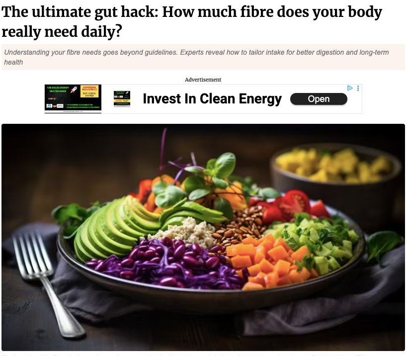 The ultimate gut hack: How much fibre does your body really need daily?