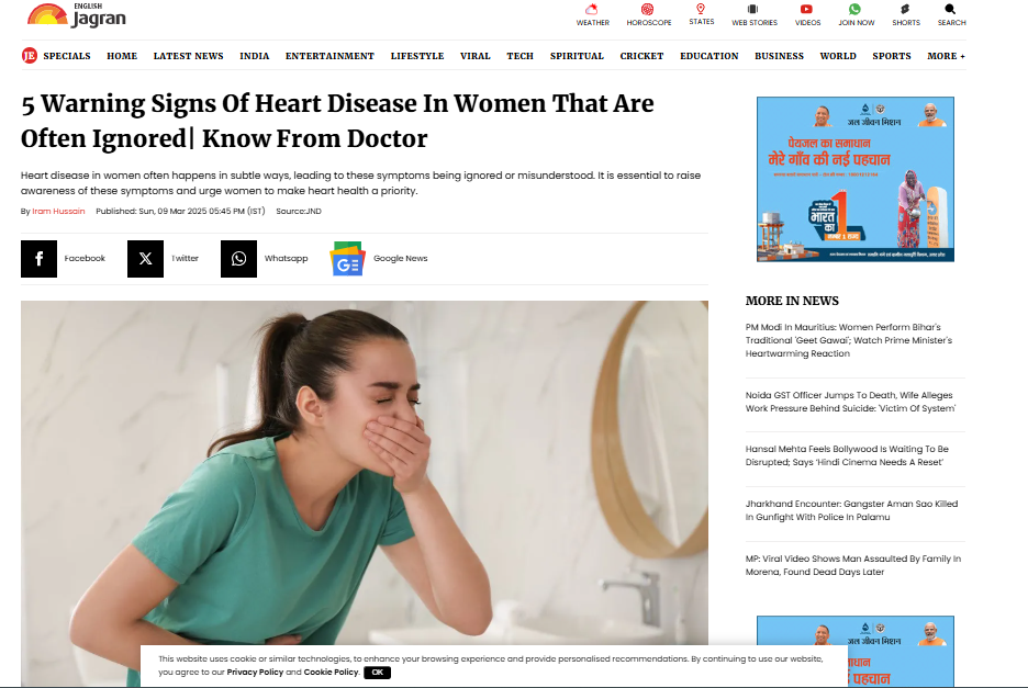 5 Warning Signs of Heart Disease In Women That Are Often Ignored
