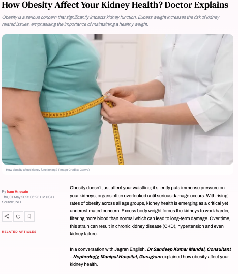  How Obesity Affect Your Kidney Health? Doctor Explains
