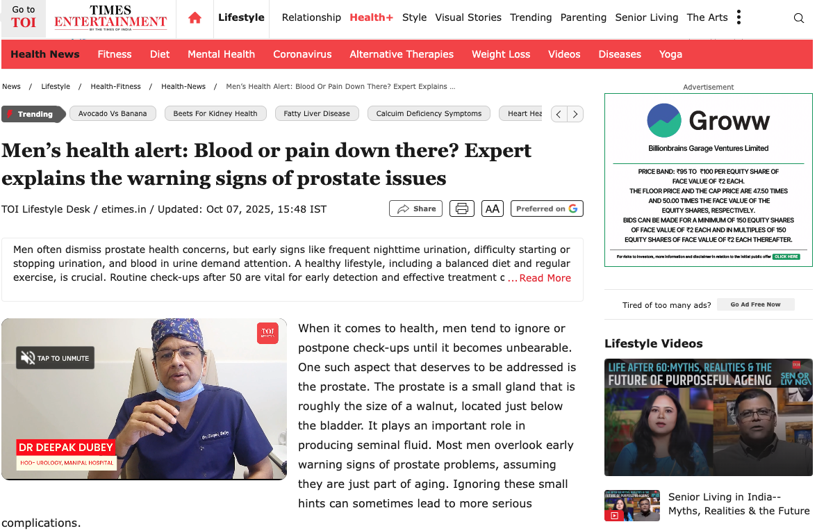 Expert explains the warning signs of prostate