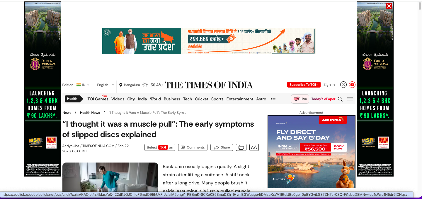 Slipped Disc Symptoms: “I thought it was a muscle pull”: The early symptoms of slipped discs explained