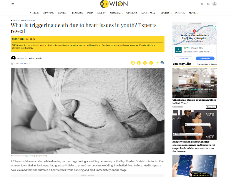 What is triggering death due to heart issues in youth?