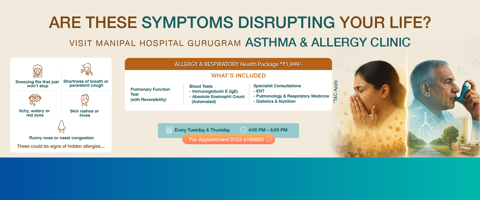 Asthma & Allergy Clinic | Manipal Hospitals Gurugram