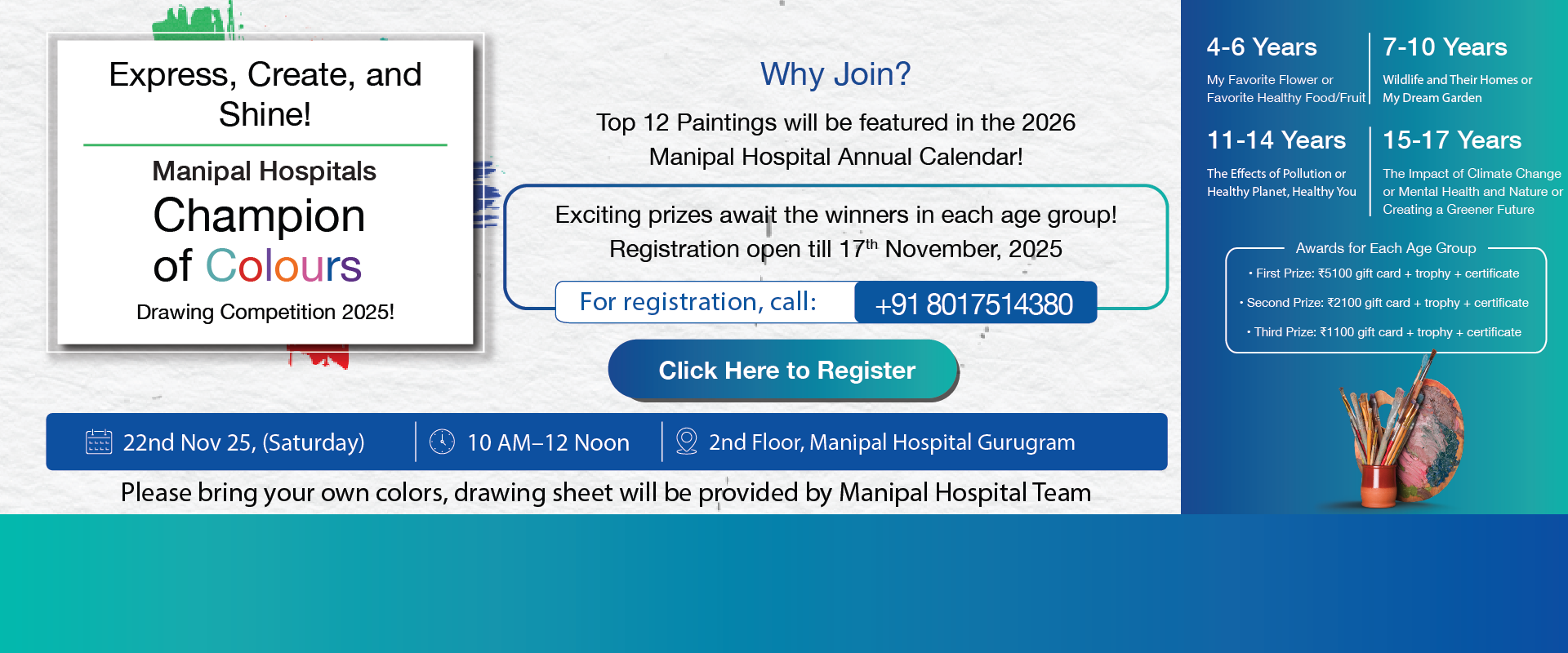 Drawing competition at Gurugram | Manipal Hospitals