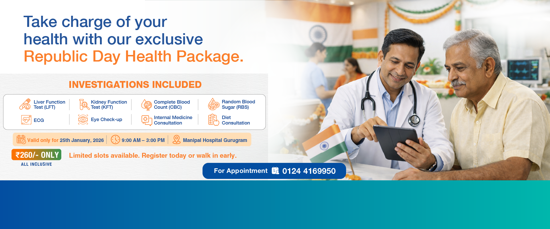 Republic Day Health Package in Gurugram | Manipal Hospitals