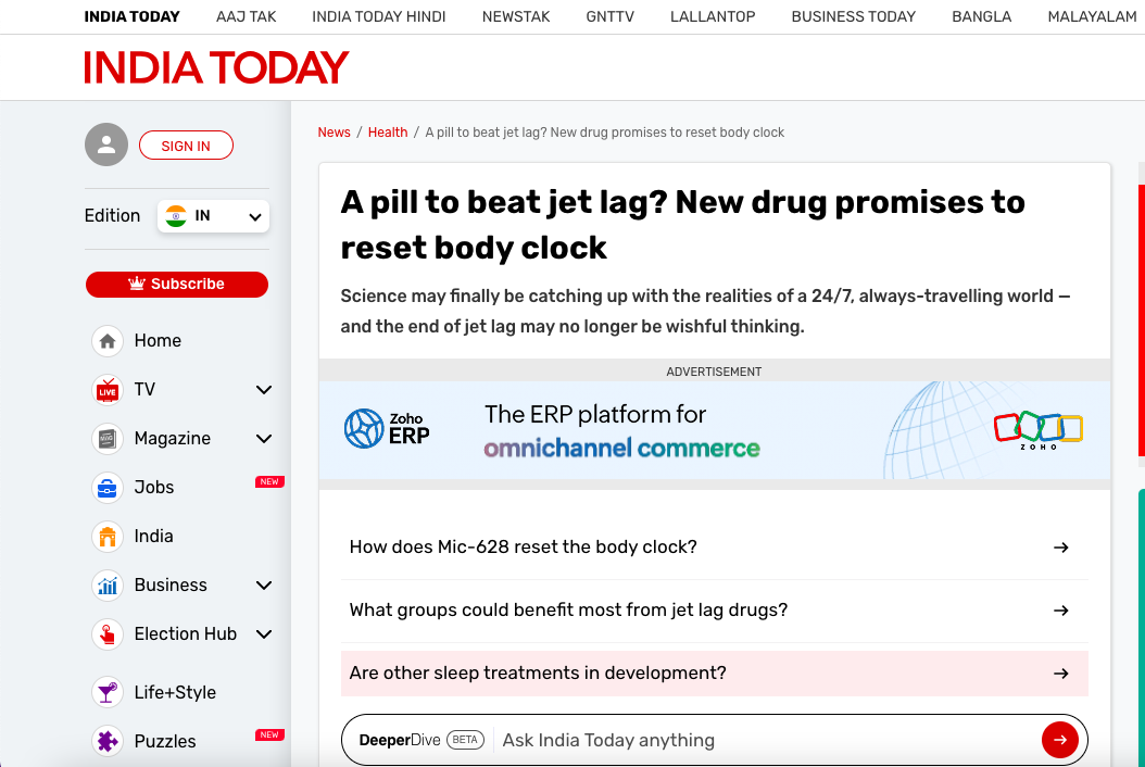 A pill to beat jet lag? New drug promises to reset body clock