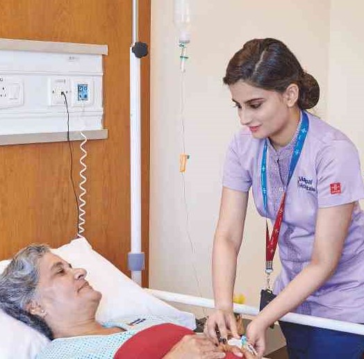Palliative pain control as part of end-of-life care treatment in Hebbal, Bangalore