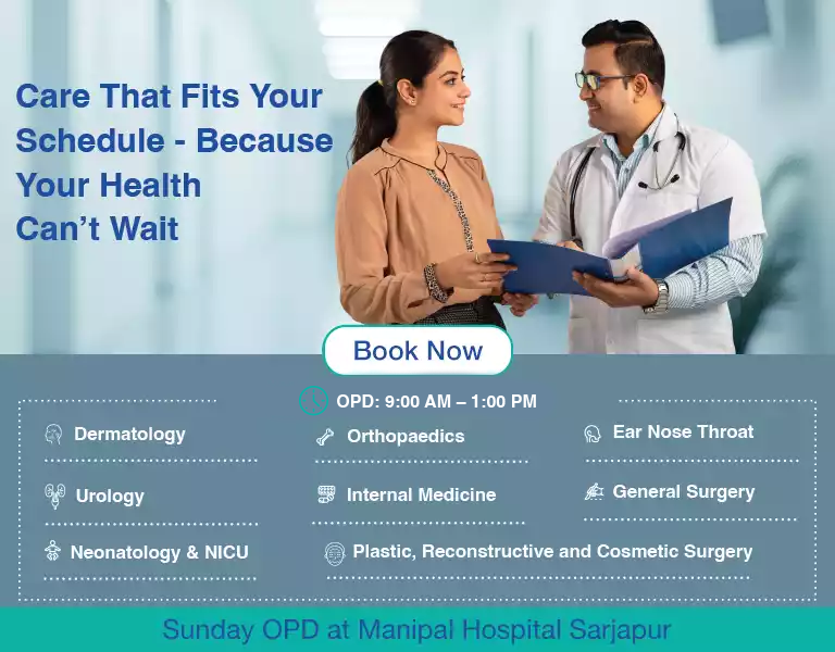 Manipal Clinics Begur offers specialist consultations in key departments including general surgery, nephrology, and advanced pediatric care in Bangalore