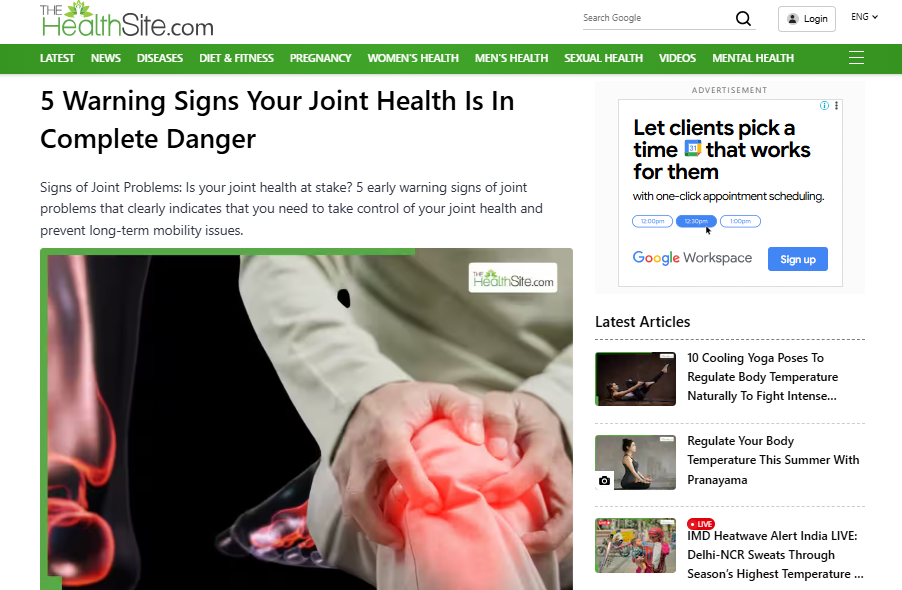 5 Warning Signs Your Joint Health Is In Complete Danger