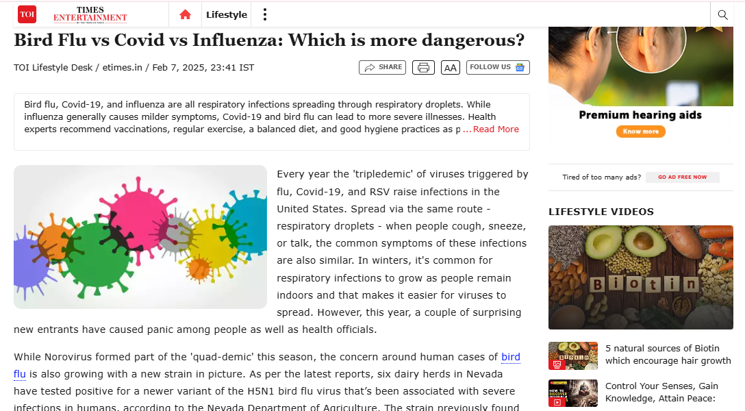 Bird Flu Vs Covid Vs Influenza: Which is more dangerous