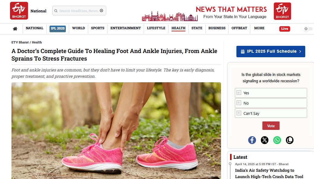 Healing Foot And Ankle Injuries, From Ankle Sprains To Stress Fractures 