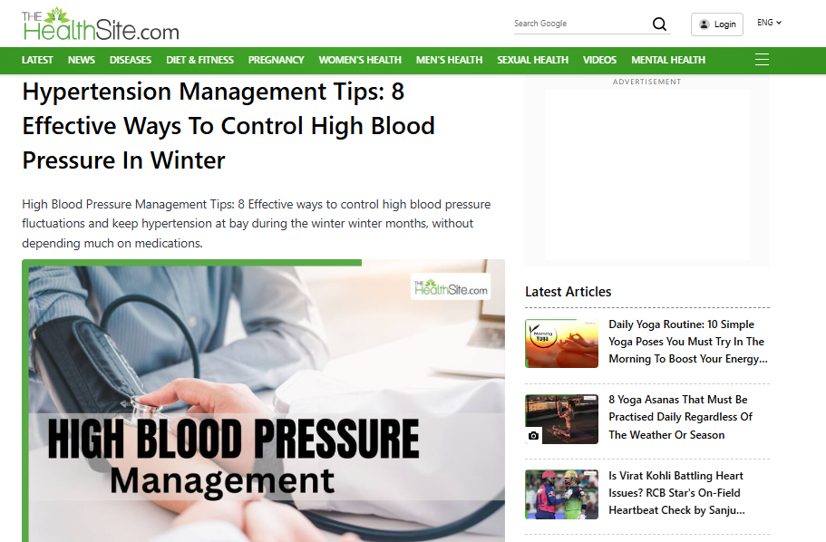 Hypertension Management Tips: 8 Effective Ways To Control High Blood Pressure In Winter