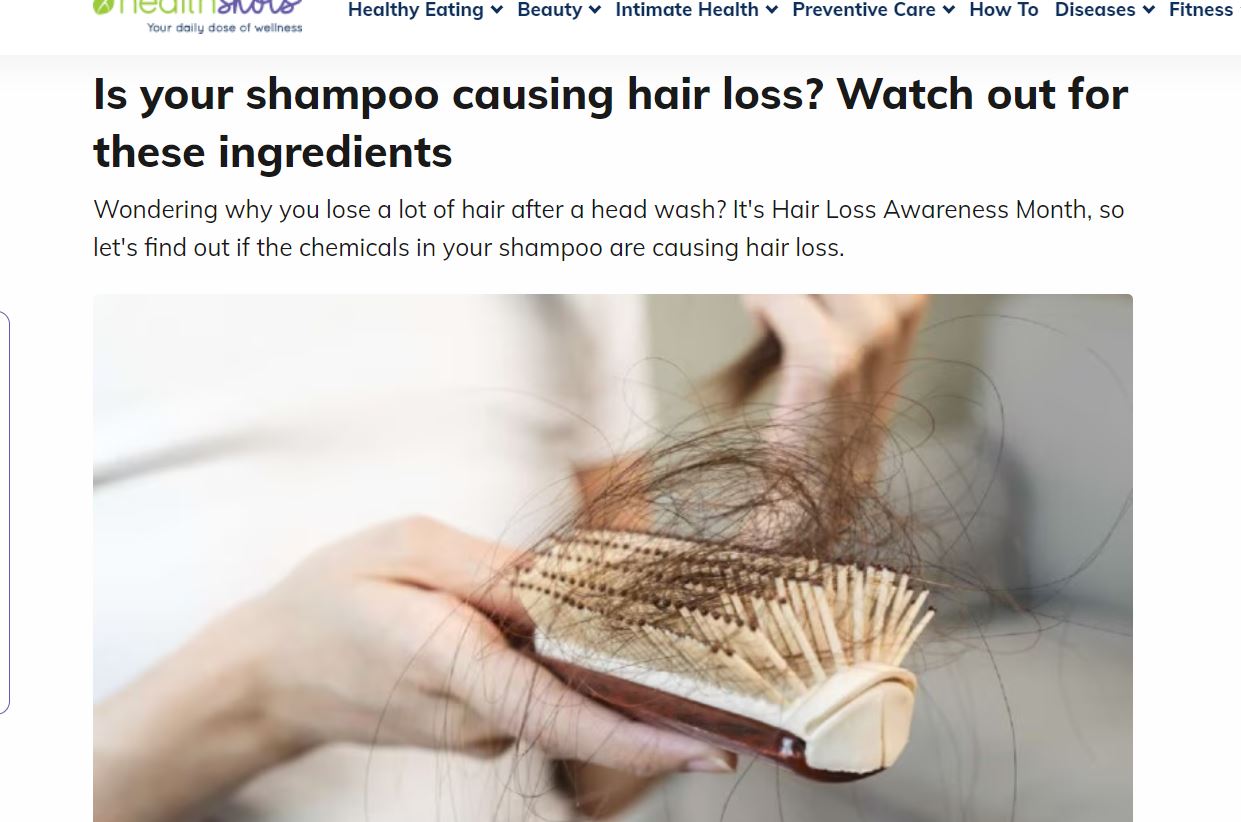 Shampoo causing hair loss