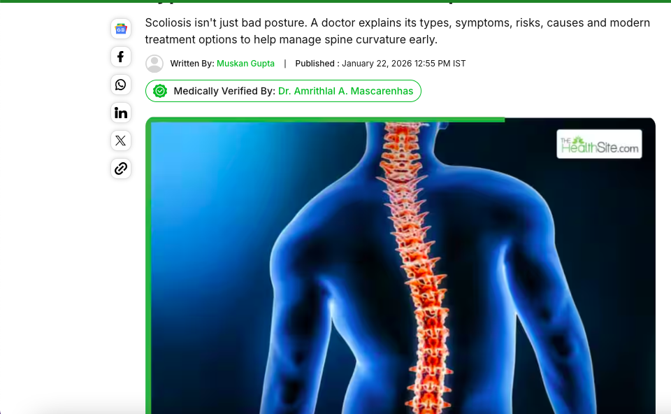 Scoliosis Is Not Just Bad Posture: Doctor Explains Types, Risks And Treatment Options