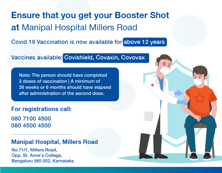Covid Vaccination in Millers Road, Bangalore
