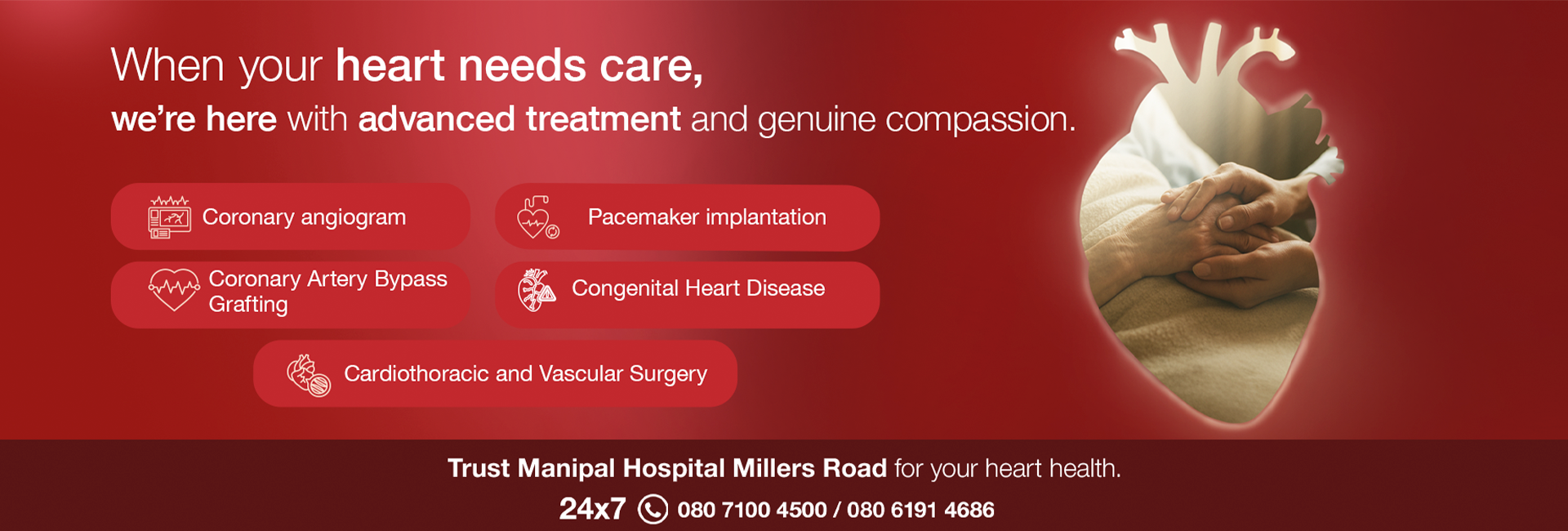Best Cardiology Hospitals in Millers Road Bangalore