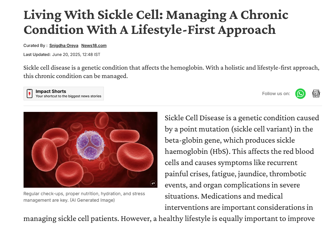 Dr. Mallikarjun Kalashetty - Living With Sickle Cell: Managing A Chronic Condition With A Lifestyle-First Approach