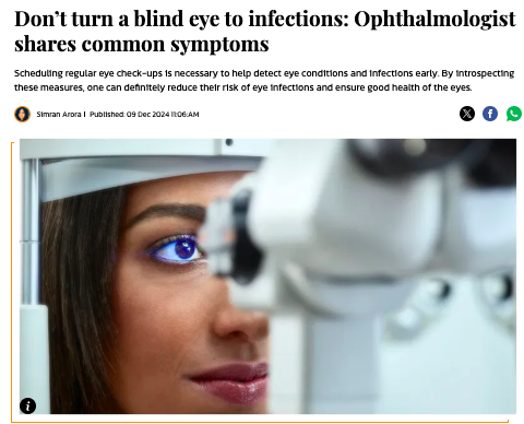 Dr. Sheetal Ballal on Don't turn a blind eye to infections: Ophthalmologist shares common symptoms