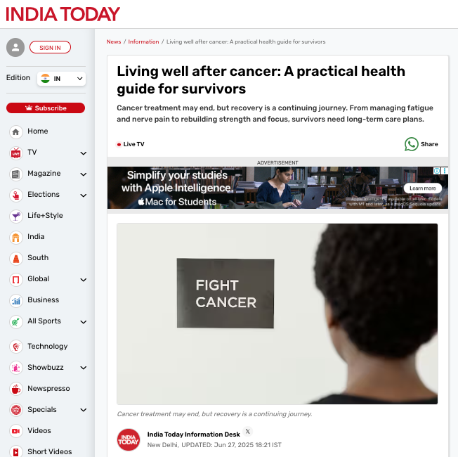 Living well after cancer