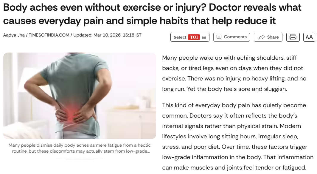 Body aches even without exercise or injury?
