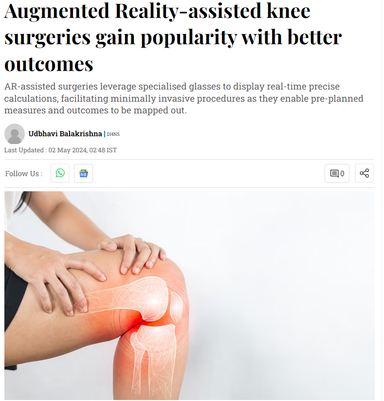 Augmented Reality-assisted knee surgeries