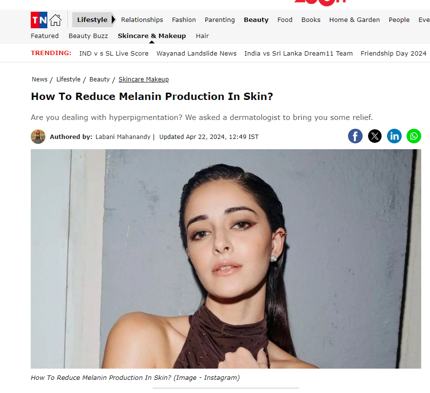 How to reduce melanin production in skin?