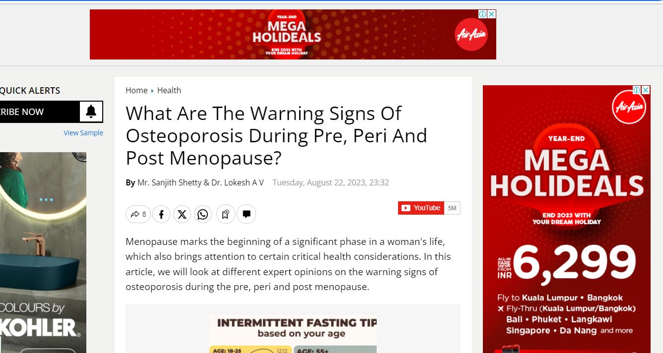 warning signs of osteoporosis
