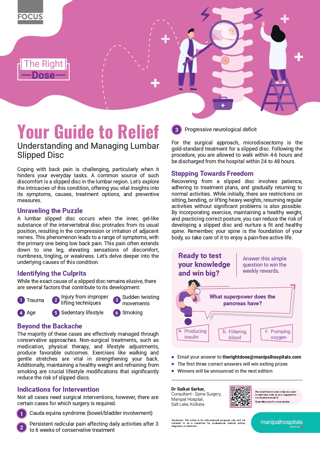 Top Spine surgeon in Kolkata