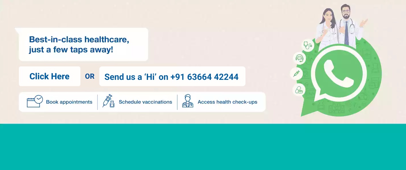 Just WhatsApp for Best-in-class healthcare services