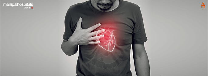 Illustration showing heart failure symptoms and treatment options