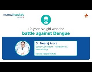 12-year-old girl won the battle against Dengue