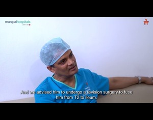 Mr. Dedipya Dutta | Scoliosis Surgery | Dr. S Vidyadhara | Manipal Hospital Old Airport Road