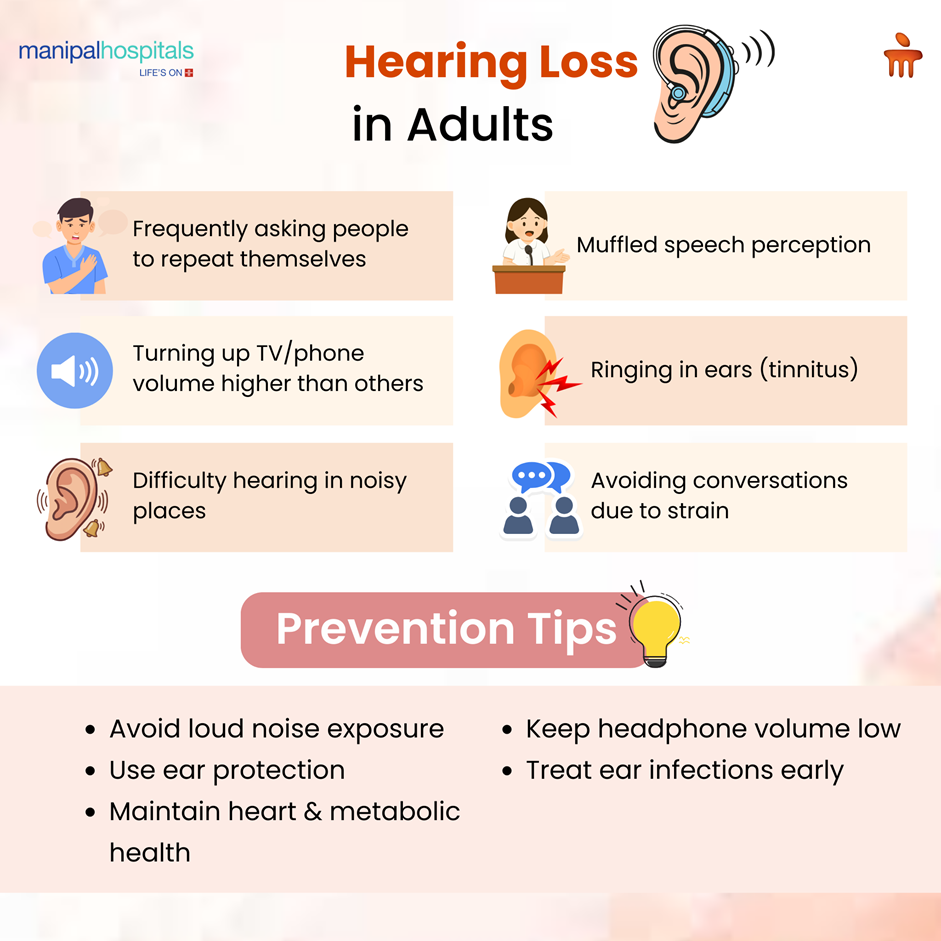 Adult hearing loss symptoms