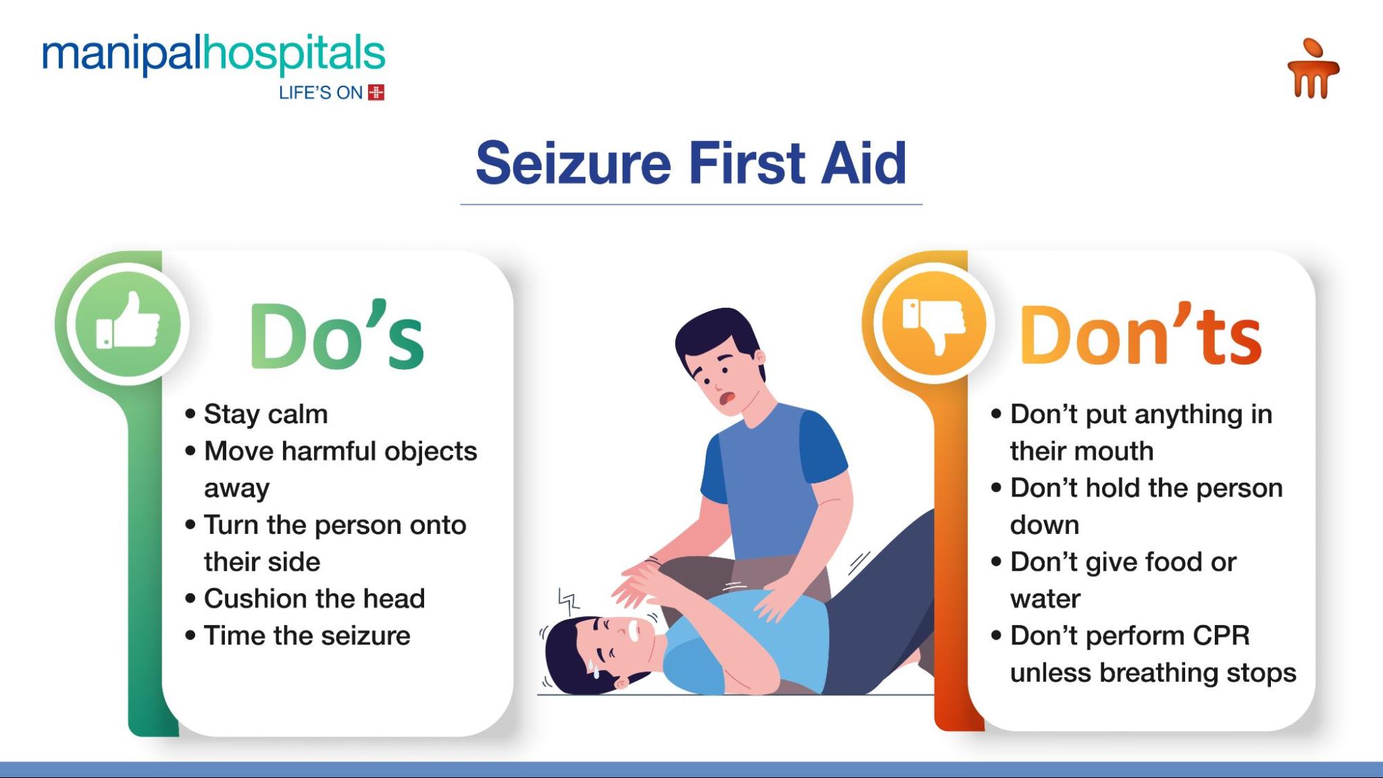 Seizure first aid steps