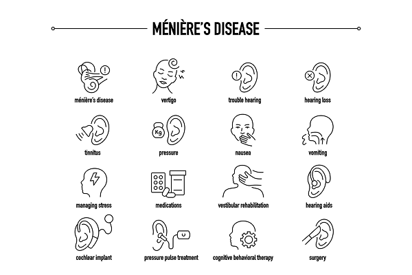 Patient experiencing vertigo and hearing issues due to Meniere’s disease, receiving care at Manipal Hospitals Baner 