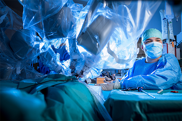Robotic prostate surgery