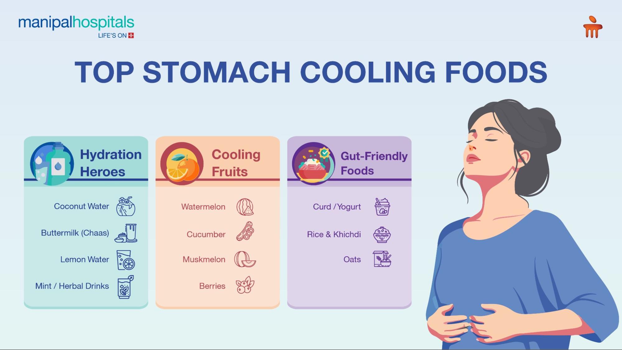 Stomach Cooling Foods: Best Summer Foods for Digestion