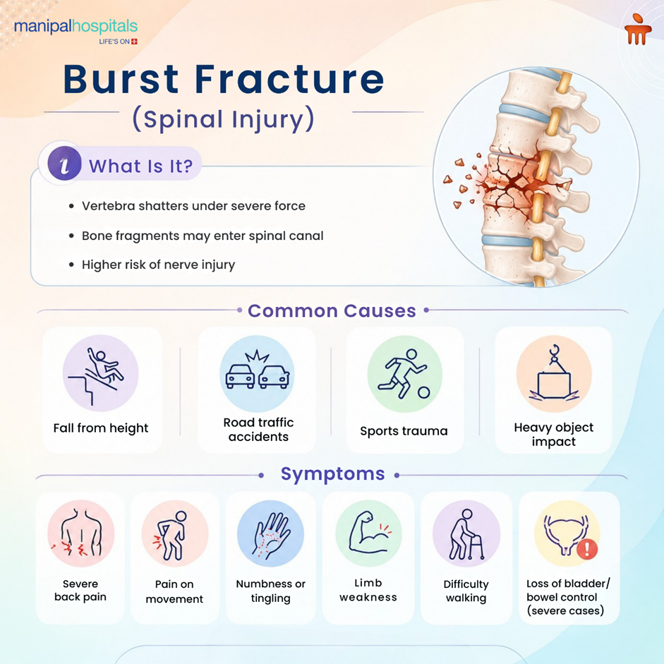 Burst fracture symptoms