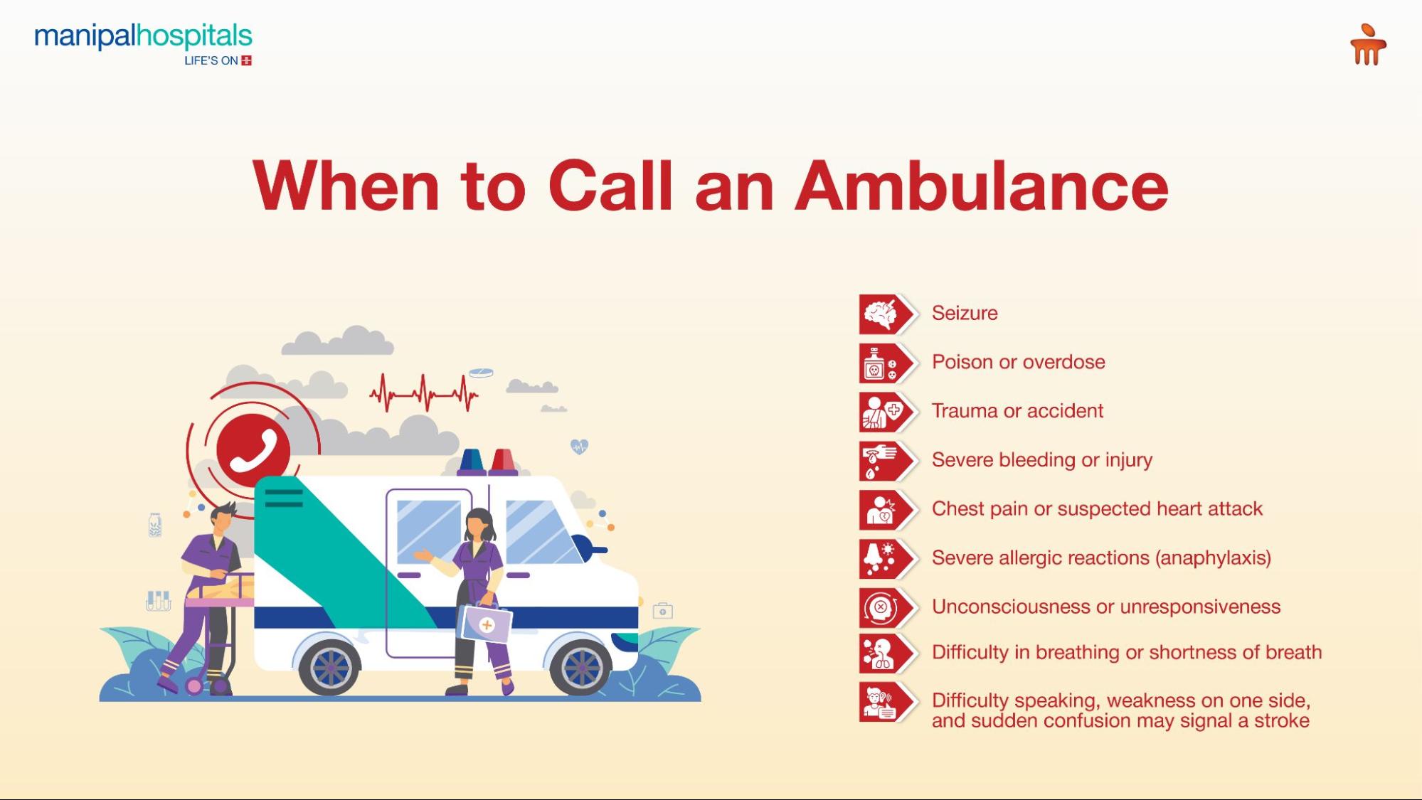 When to Call an Ambulance